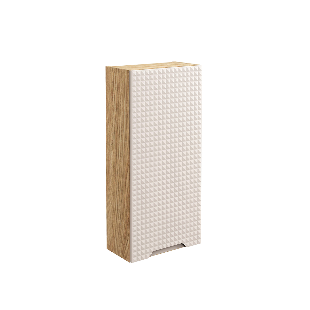 Halbsäule 1 Tür 35cm Mallory Beige Und Holz
