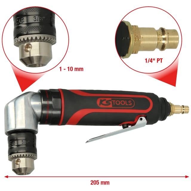 Druckluft-Winkelbohrmaschine 10mm 515.5465