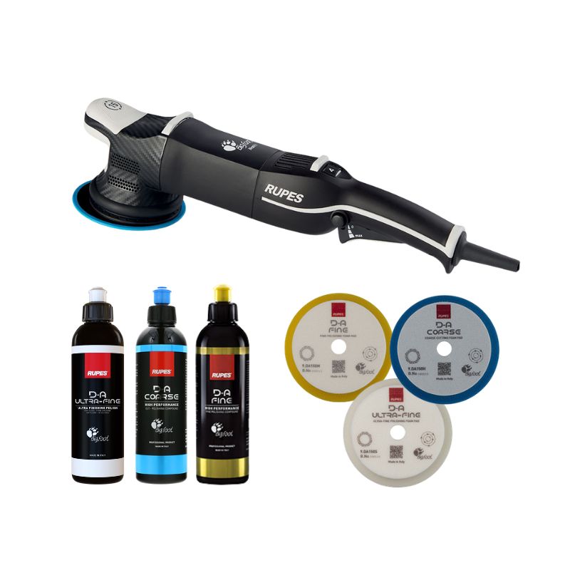 Kit Rupes Lucidatura Professionale Completo -lucidatricelhr15es + Sistema D-a Coarse-fine-ultra Fine