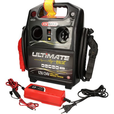 12 V / 24 V Kondensator-Booster - mobiles Starthilfegerät 4700 A / 3700A