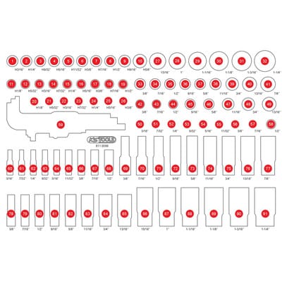 Leere Schaumstoffeinlage zu 811.0099
