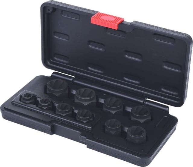 Spiral-Profil-Steckmuttern-Satz, 10-teilig, M8-M19