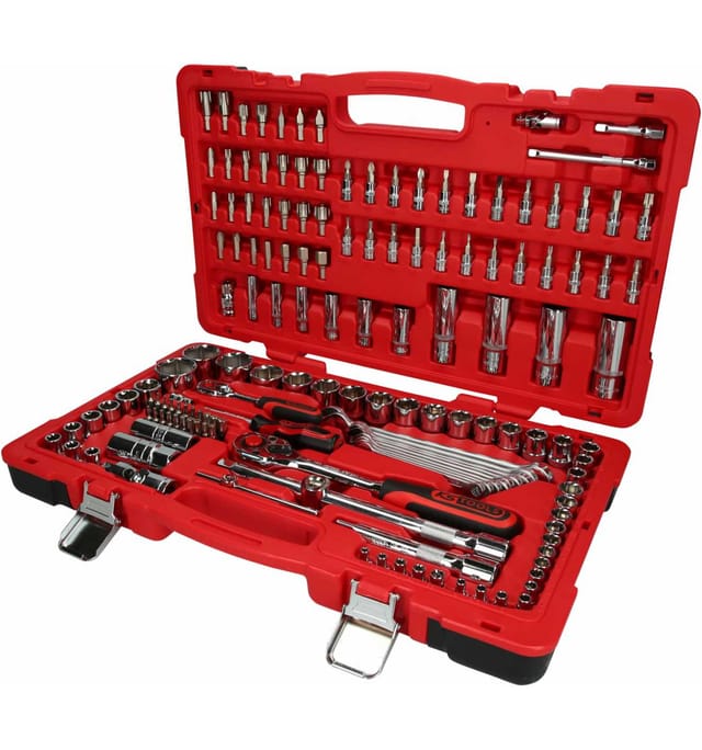 1/4"+1/2" CHROMEplus Steckschlüssel-Satz, 151-teilig