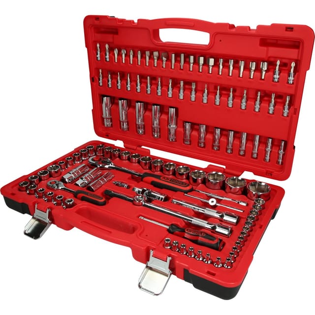 1/4"+1/2" CHROMEplus Steckschlüssel-Satz, 110-teilig