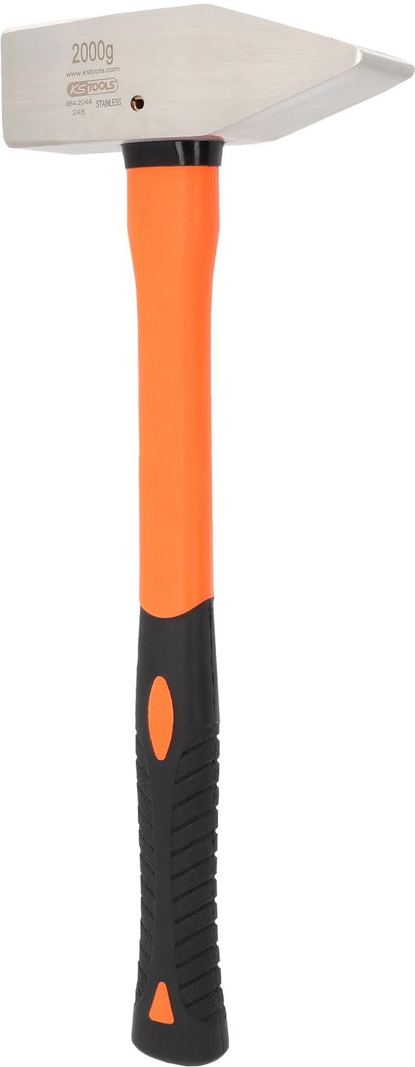EDELSTAHL Schlosserhammer mit Fiberglasstiel, 2000g
