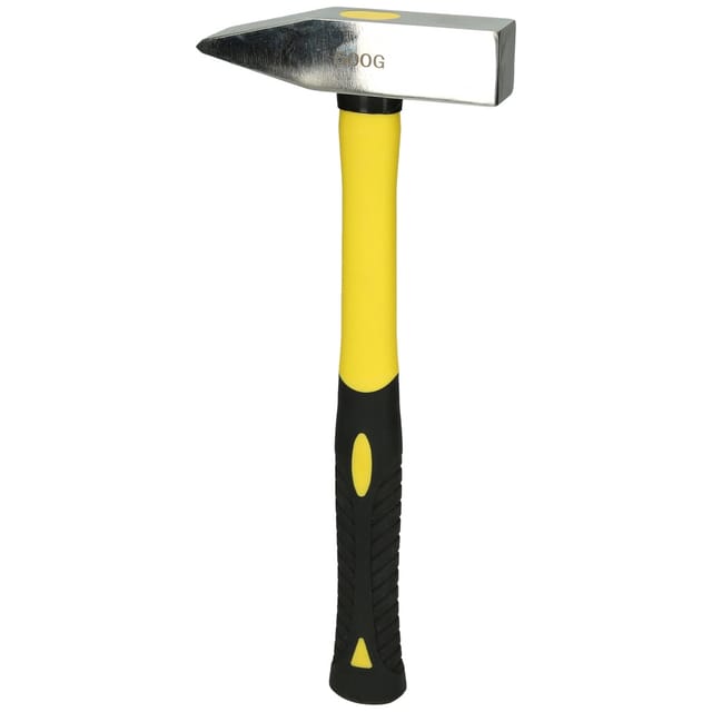 EDELSTAHL Schlosserhammer mit Fiberglasstiel, 1000g