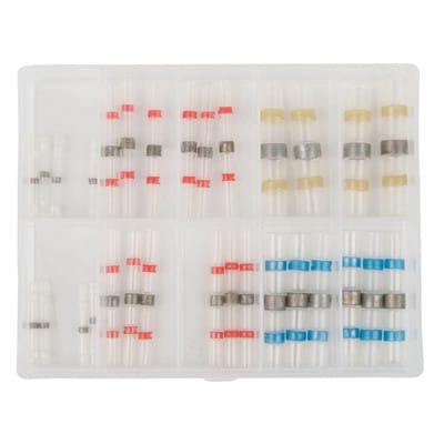 Sortiment Lötmuffen, isoliert, 1,8x25mm-6,2x40mm, 30-teilig