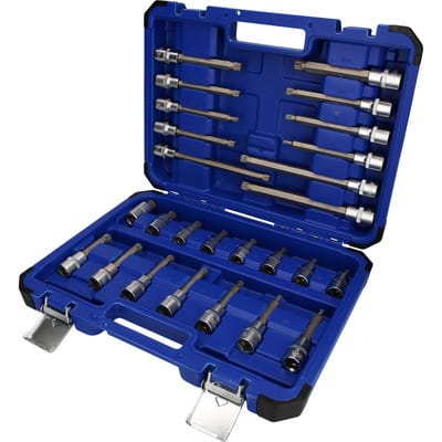 1/2" Steckschlüssel-Satz, 26-teilig, Vielzahn-Profil, XZN
