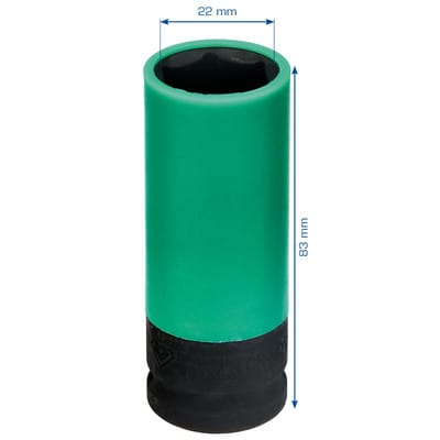 1/2" Alu-Felgen-Kraft-Stecknuss, 22mm