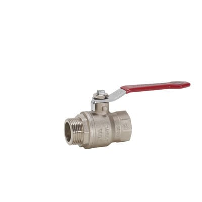 Kugelhahn 990.1, voll, Messing (CW617N), PN 40 bar, IG-G1.1/4", AG-G 1.1/4