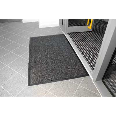 Schmutzfangmatte 0.60 x 0.90m, schwarz/grau