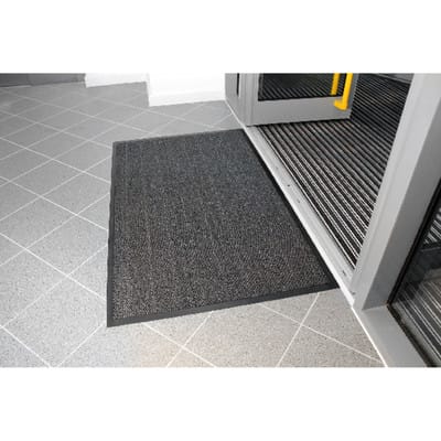 Schmutzfangmatte 0.60 x 0.90m, schwarz/grau