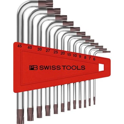 Winkelschraubendreher-Satz 12-teilig T6-T55