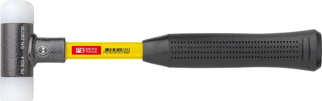 Schonhammer mit Glasfaserstiel, rückschlagfrei 22mm