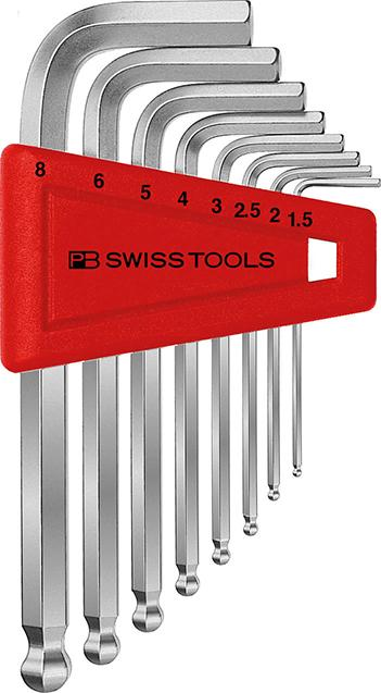 Winkelschraubendreher-Satz 8-teilig 1,5-8mm Kugelkopf