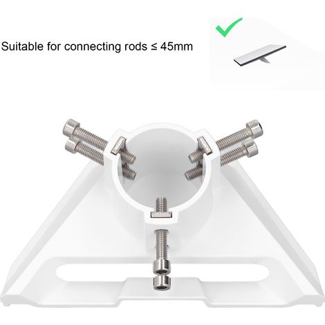 Schlauchadapter Für Mini - Sichere Und Polyvalente Fixierung Für Die Montage Am Wohnraum Mit Sechseckiger Klemme - Abs, 6 Vis