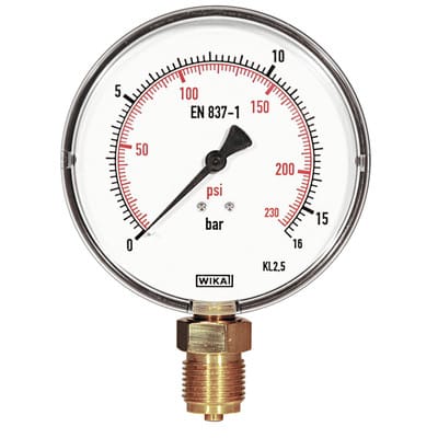 Manometer feinskaliert, 16 bar