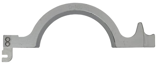 Spannbacke links ø160mm, 45°