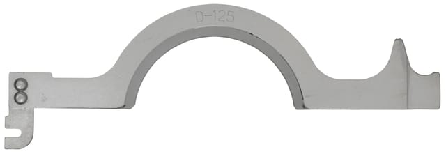 Spannbacke links ø125mm, 45°