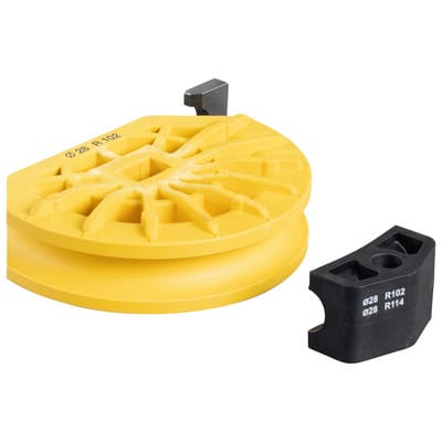 Biegesegment +Gleitstück Cu ø28,R 102