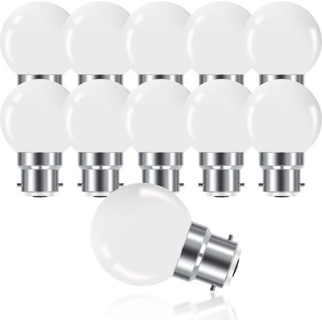 B22 3w Led-lampe, Mini-globe-lampe G45, Warmweiß 3000k, 280lm, Nicht Dimmbar, 10er-pack [energieklasse G]
