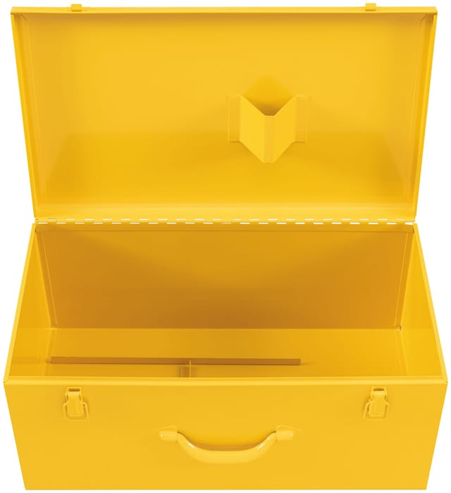 Stahlblechkasten RAL 1004, 510x290x230, Karton gelb