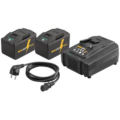 Power-Pack 22V,9,0Ah/230V,300W2xAkku + Ladegerät, im Karton