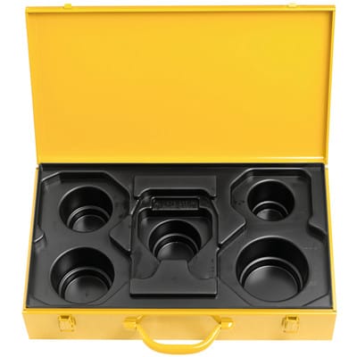 Stahlblechkasten mit Einlage für Presszangen