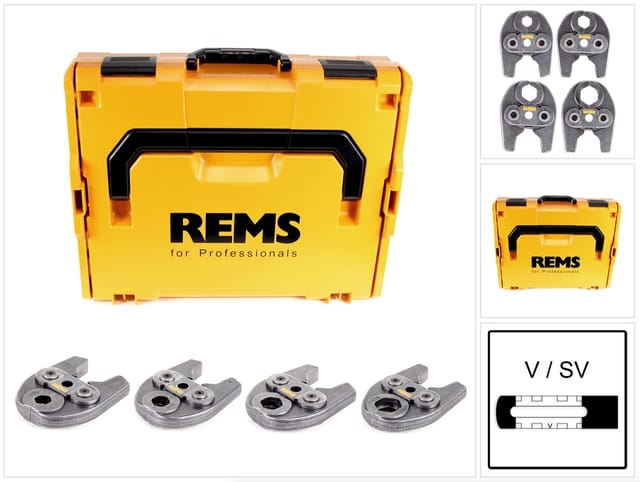 Presszangen Mini Set V 15-18-22-28 im Systemkoffer L-Boxx