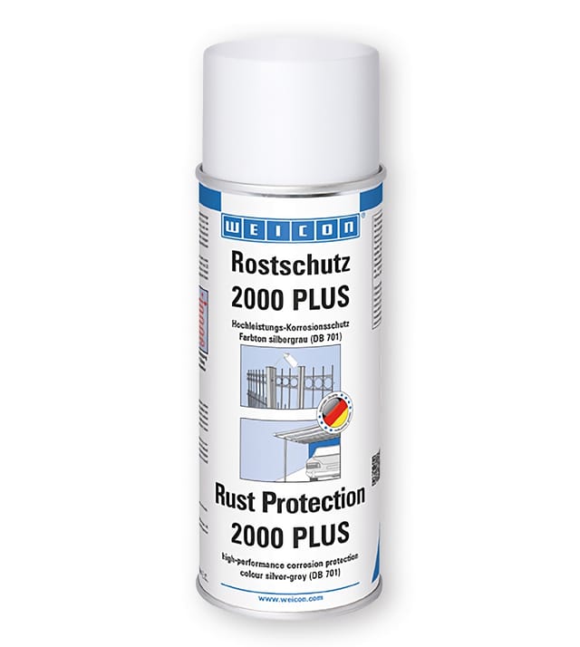 Rostschutz 2000 PLUS | korrosions- und witterungsbeständige Oberflächenbeschichtung | 400 ml | grau