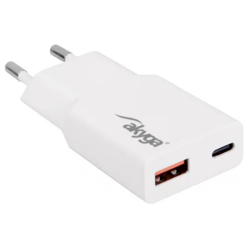 Akyga Usb Ladegerät 30 W Usb-c®, Usb-a Weiß