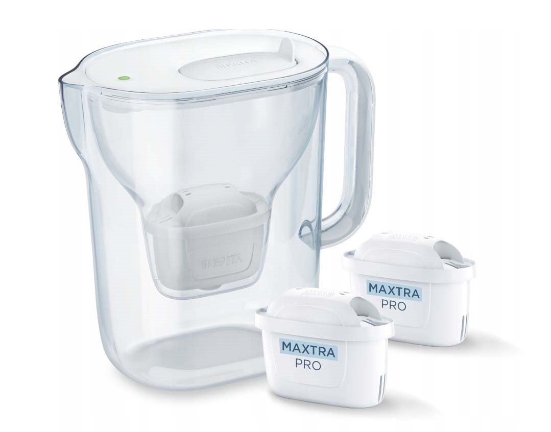 Brita Style Essential Filter Jug + 2 Maxtrapro Pp Cartridges (2.4l White)