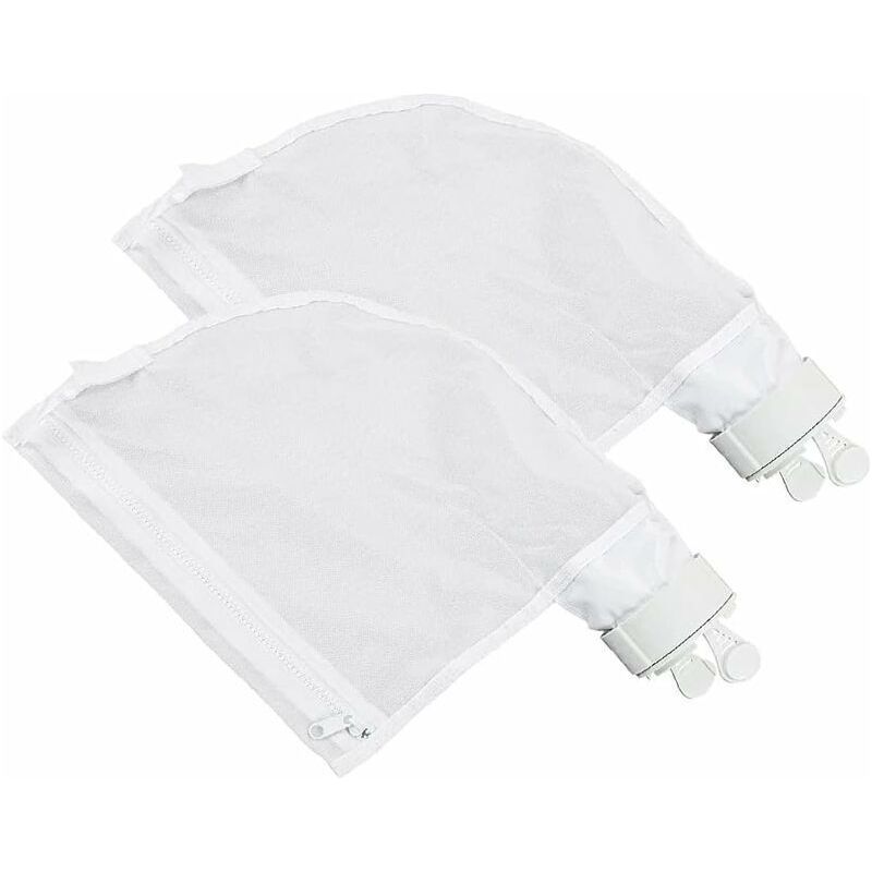 Poolreinigungsbeutel, 2er-pack Nylon-filterbeutel Mit Reißverschluss Und Ersatzfilter Für Trimec Poolreiniger Polaris 280/480