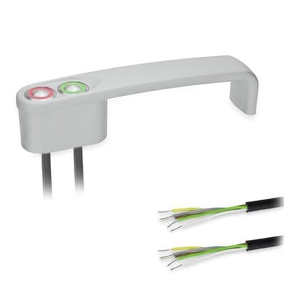 422-ZD-T2-K-2-SR Bügelgriffe, mit elektrischer Schaltfunktion, mit Kabel