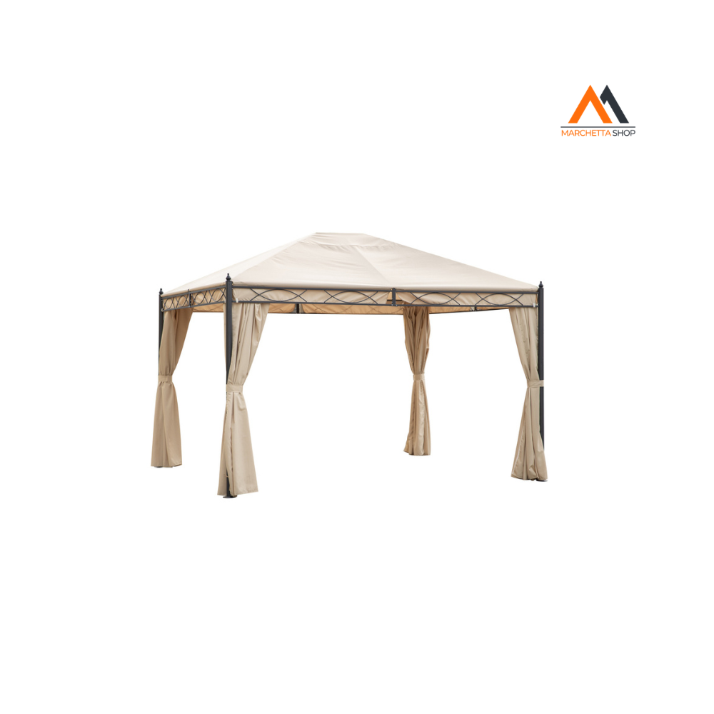Gazebo 'fiji' Mt 3 X 4 X H. 2,65 - Telo Col. Ecru