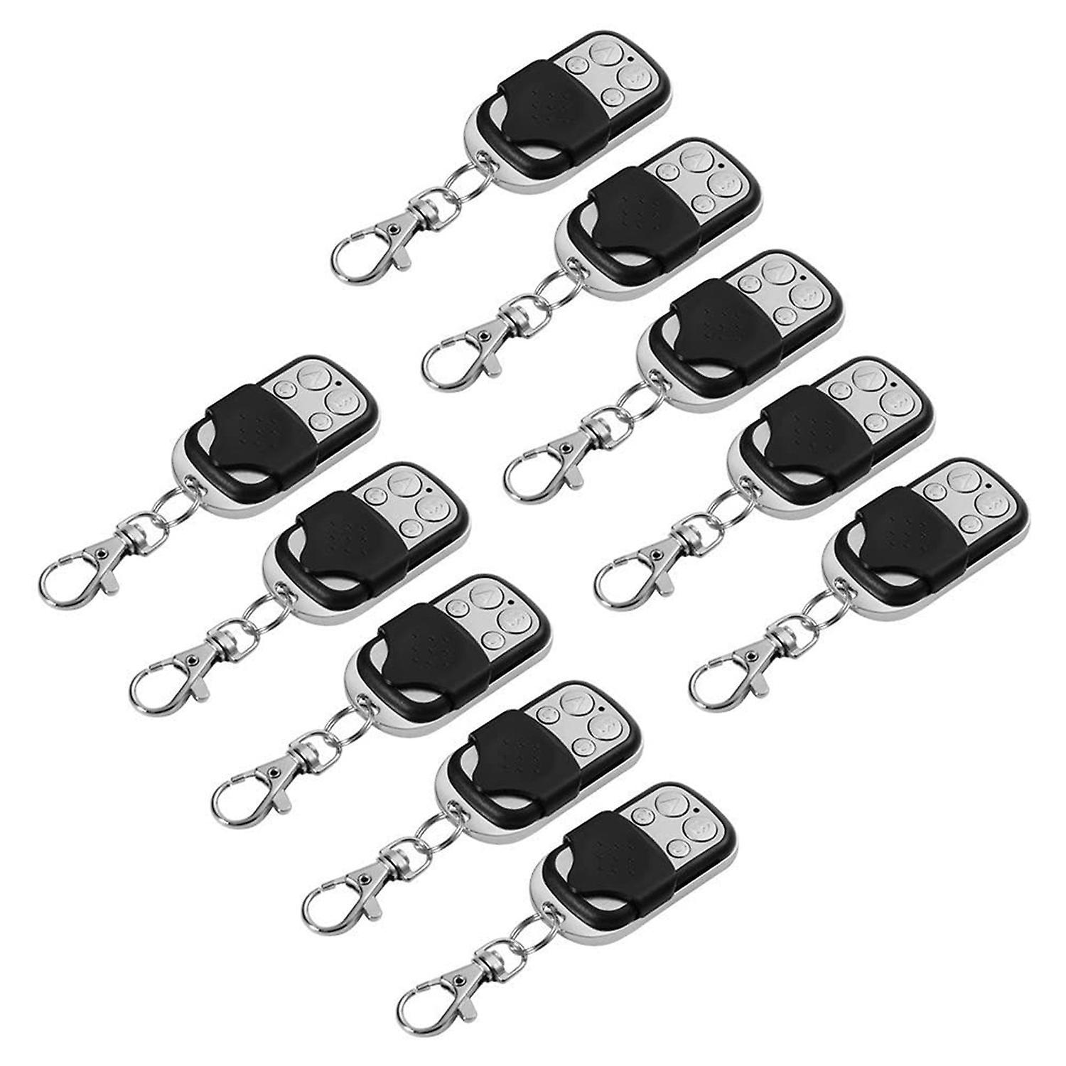 10pcs Electric Cloning Universal Gate Garage Door Opener Remote Control Fobs 433mhz Replacement Key