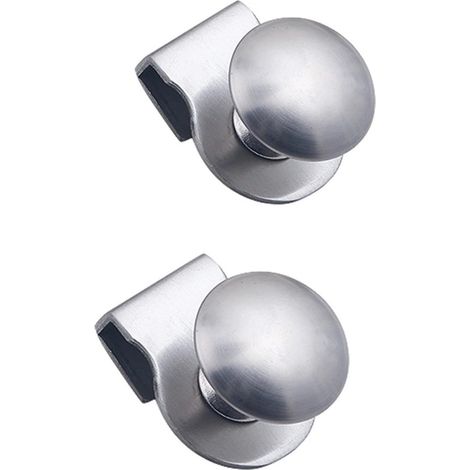 Set Mit 2 Bohrfreien Glastürgriffen Für Badezimmer, Dusche, Küche, Büro (edelstahl)