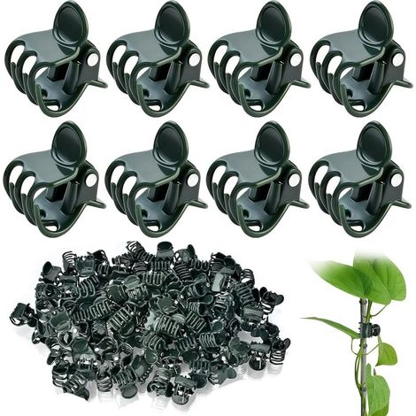Pflanzenclips, Orchideenclips, 50 Stück Pflanzenstützclips, Kletterpflanzenstützclips Zur Unterstützung Von Tomaten, Ranken, Gemüse Und Blumen