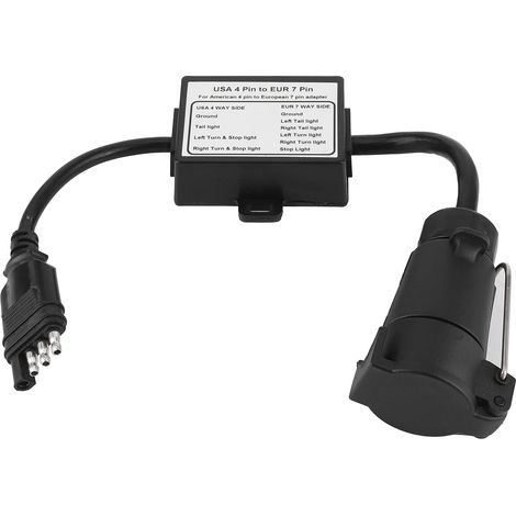 – 4-poliger Auf 7-poliger Anhängerstecker – Elektrischer Adapter Für Anhängerbetrieb – Bremslichttrennung – Plug-and-play-installation