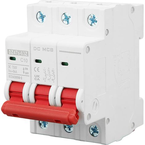 Dc 750v 3p Din-schienen-leitungsschutzschalter Mit Niederspannungsüberlastschutz Für Solar-pv-systeme