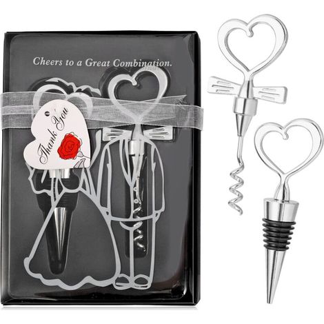 Set Aus 2 Herzförmigen Korkenziehern Für Weinflaschen, Ideal Als Geschenk, Für Partys Zu Hause, Hotels, Bars, Hochzeiten Und Andere Veranstaltungen, Für Männer Und Frauen.