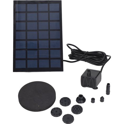 Direkt Angetriebene Schwimmende Solarbrunnenpumpe, 6 Düsen, Geringer Stromverbrauch, Für Den Garten, 7 V.