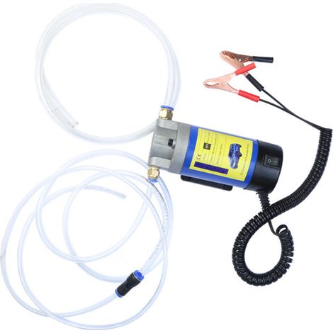 Tragbare Ölabsaugpumpe (12 V, 100 W), Kupfermotor, Fördermenge 1–4 L/min, Elektrischer Umschalter, Kfz-umschaltung Mit 1,8 M Langem, Ausziehbarem Netzkabel Für Autos, Motorräder Und Camping