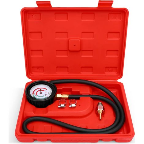 Druckprüfset – Diagnosegerät Für Verstopfte Katalysatoren Mit 2,5 Psi/bar Manometer, 1,8 M Schlauch, M12/m18 Adaptern Und Abs-koffer Für Die Kfz-reparatur