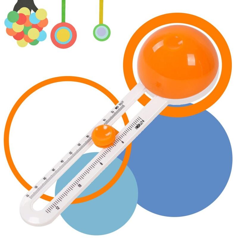 Coupeur De Papier Circulaire Cut Paper Circle Rotary Circle Cutter Rotatif Crafts Massicot Supplies (orange)