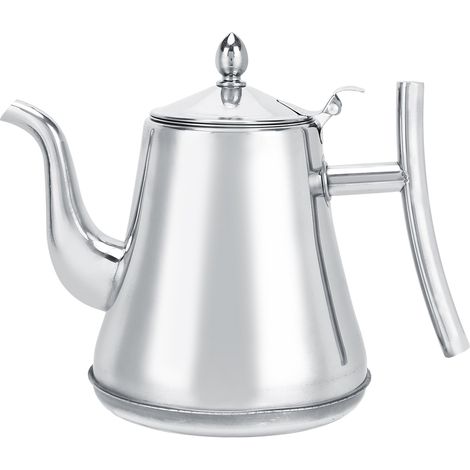 Oppwong Kaffeekanne, Teekrug, Wasserkrug Mit Integriertem Teesieb, Edelstahl-kaffeekessel Mit Dickwandigem Deckel Und Teesieb, Wasserspender (1,2 L)