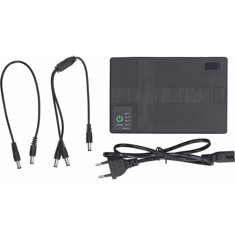 10400mah Unterbrechungsfreie Stromversorgung (usv) Backup-batterie, 5v 9v 12v 2a Poe 15v 24v 1a Ausgangsstromversorgung Für Router, Modem, Sicherheitskamera (eu-stecker).