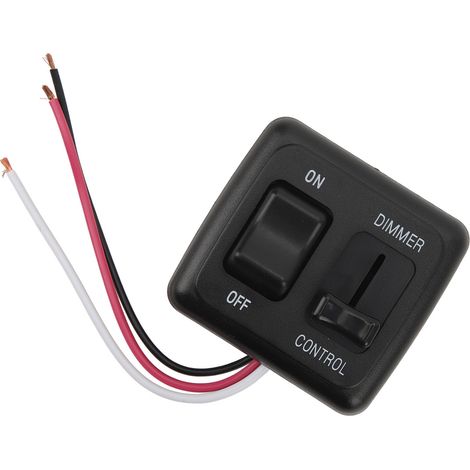 Fdit Dc 12v Wippschalter Mit High-side-steuerung, 10a 9-16v Dimmbar Für Led- Und Glühlampen In Auto, Lkw, Boot Und Wohnmobil