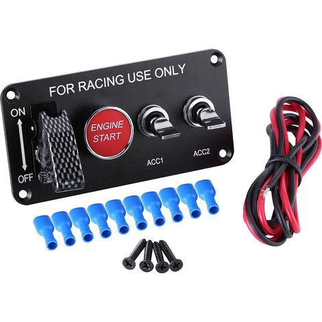 12v Kfz-zündschalter, Motorstart-druckknopf, 4-gruppen-wippschalter, Zündschalter-motorstart-panel Für Kfz-wippschalter