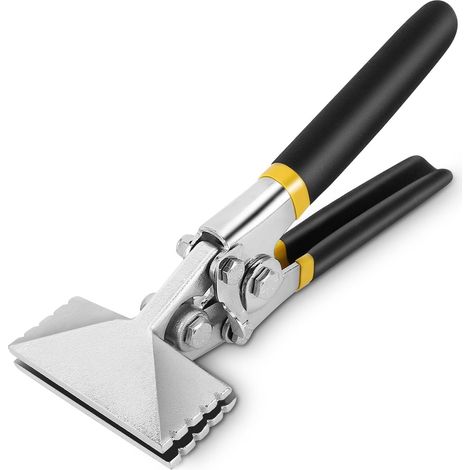 Blechhandklemme, Manuelles Abflachwerkzeug, Metallbiegezange Mit Rutschfestem Griff, 80 Mm